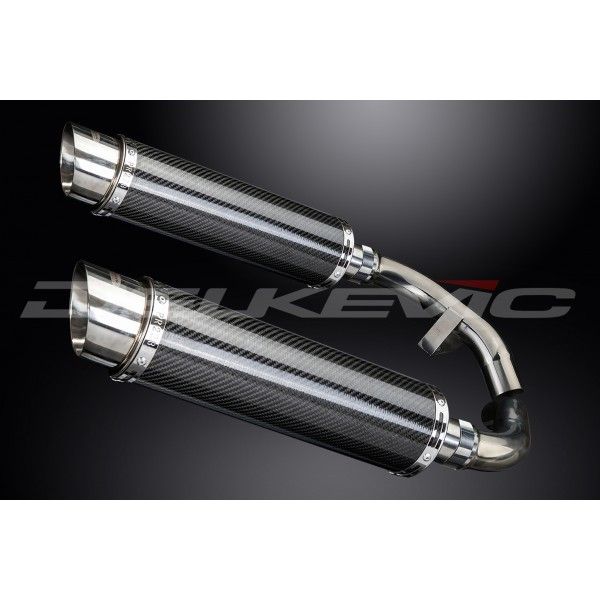 Delkevic slip-on kit Round Carbon 350mm - ST1100 PAN EUROPEAN 89-03