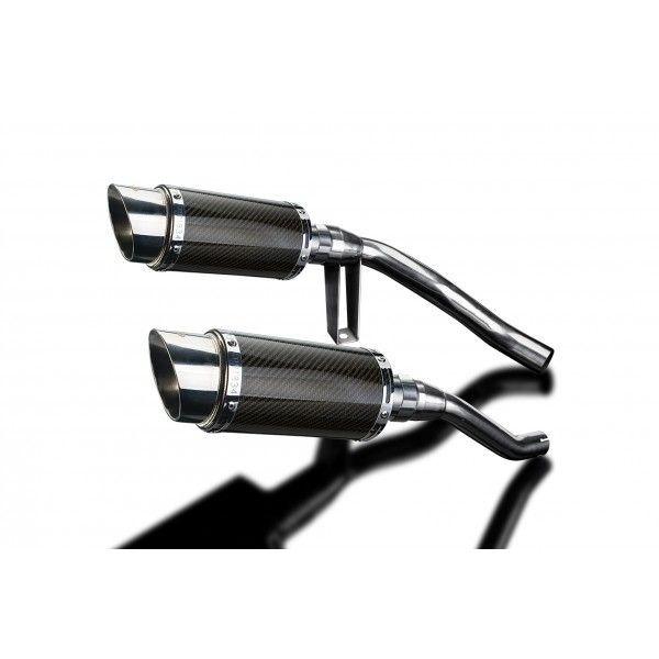 Delkevic slip-on kit Round Carbon 200mm - GW250 Inazuma (2012-2017)