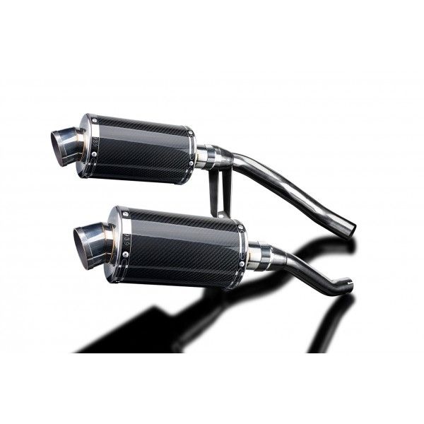 Delkevic slip-on kit Oval Carbon 225mm - GW250 Inazuma (2012-2017)