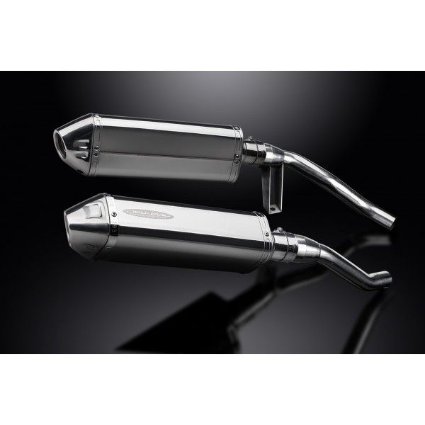 Delkevic slip-on kit Tri-Oval RVS 320mm - GW250 Inazuma (2012-2017)