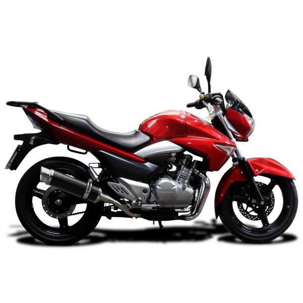 Delkevic slip-on kit Round Carbon 350mm - GW250 Inazuma (2013-2017)