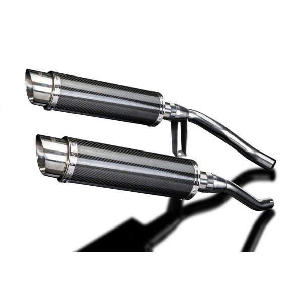 Delkevic slip-on kit Round Carbon 350mm - GW250 Inazuma (2013-2017)