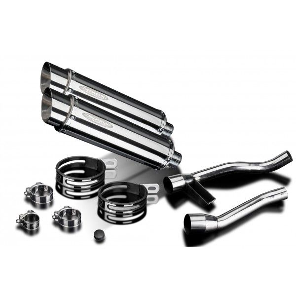 Delkevic slip-on kit Round RVS 350mm - GW250 Inazuma (2012-2017)