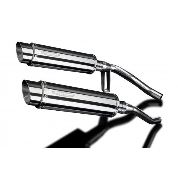 Delkevic slip-on kit Round RVS 350mm - GW250 Inazuma (2012-2017)
