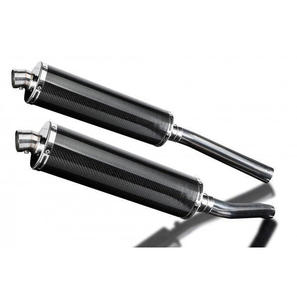 Delkevic slip-on kit Oval Carbon 450mm - DL1000 V STROM (2002-2013)
