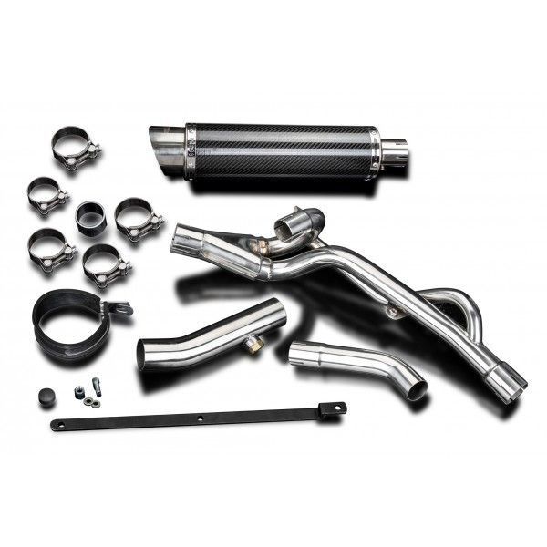 Delkevic slip-on kit Round Carbon 350mm - DL650 V-Strom (2004-2011)