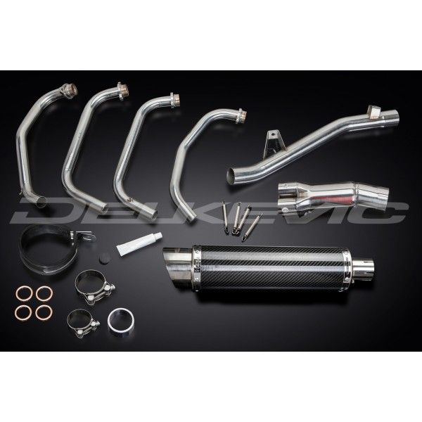 Delkevic volledig systeem Round Carbon 350mm - GSF1200 BANDIT (1995-2007)