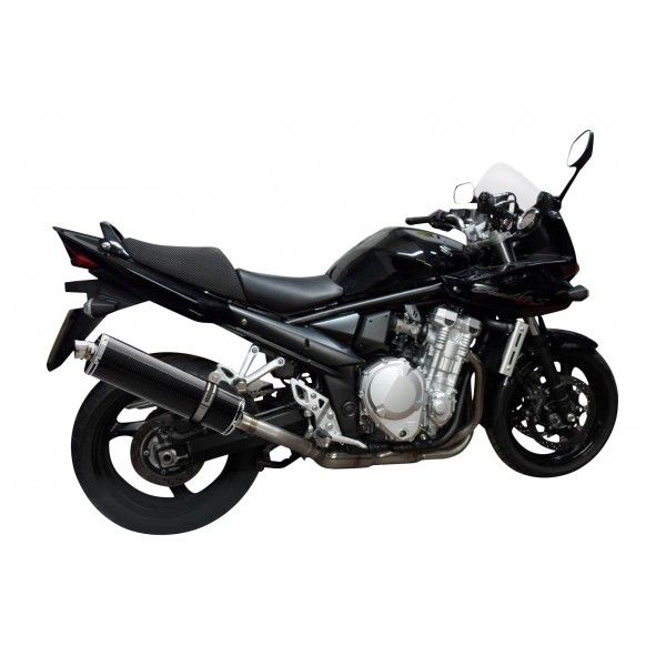 Delkevic volledig systeem Oval Carbon 450mm - GSF1250 BANDIT (2007-2014)