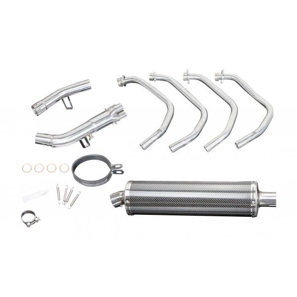 Delkevic volledig systeem Oval Carbon 450mm - GSF1250 BANDIT (2007-2014)