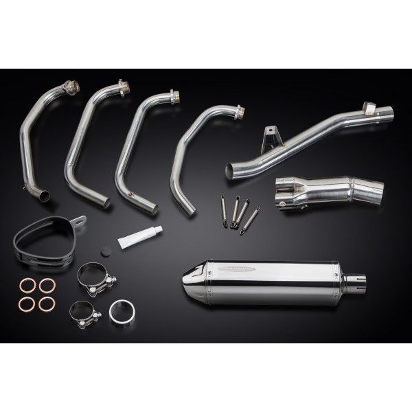 Delkevic volledig systeem Tri-Oval RVS 320mm - GSF650 BANDIT (2005-2007)