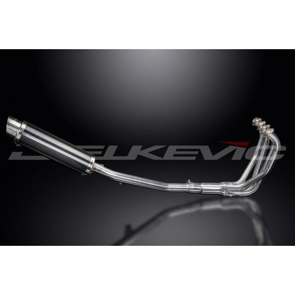 Delkevic volledig systeem Round Carbon 350mm - GSF650 BANDIT (2005-2007)