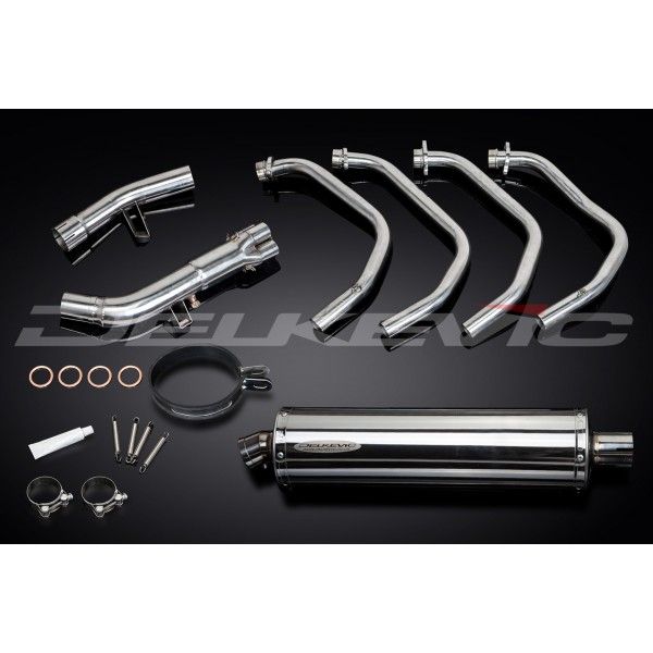 Delkevic volledig systeem Oval RVS 450mm - GSF650 BANDIT (2007-2014)