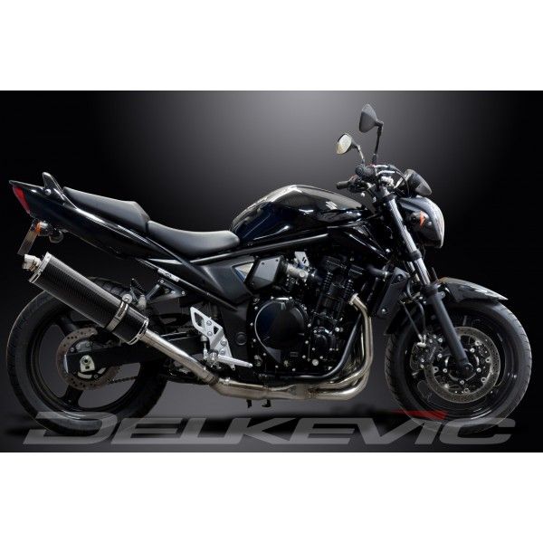 Delkevic volledig systeem Oval Carbon 450mm - GSF650 BANDIT (2007-2014)