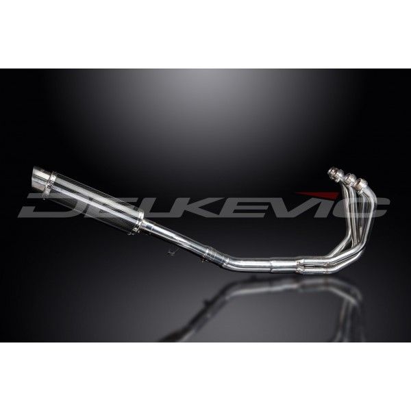 Delkevic volledig systeem Round Carbon 350mm - GSF650 BANDIT (2007-2014)