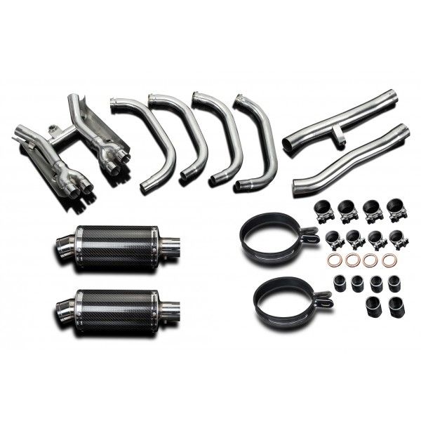 Delkevic volledig systeem Oval Carbon 225mm - GSX1400 (2001-2004)