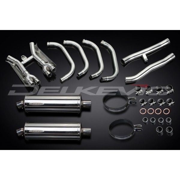 Delkevic volledig systeem Oval RVS 350mm - GSX1400 (2001-2004)