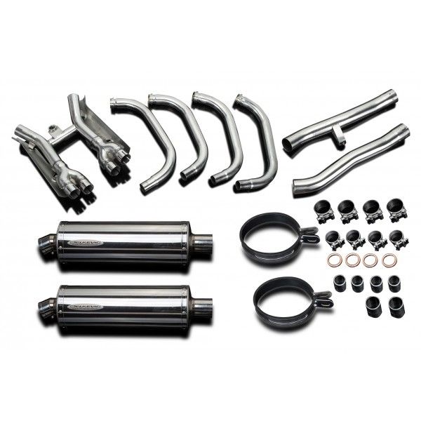 Delkevic volledig systeem Oval RVS 350mm - GSX1400 (2001-2004)