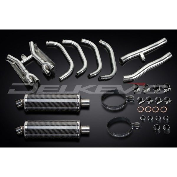 Delkevic volledig systeem Oval Carbon 350mm - GSX1400 (2001-2004)
