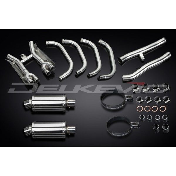 Delkevic volledig systeem Oval RVS 225mm - GSX1400 (2001-2004)