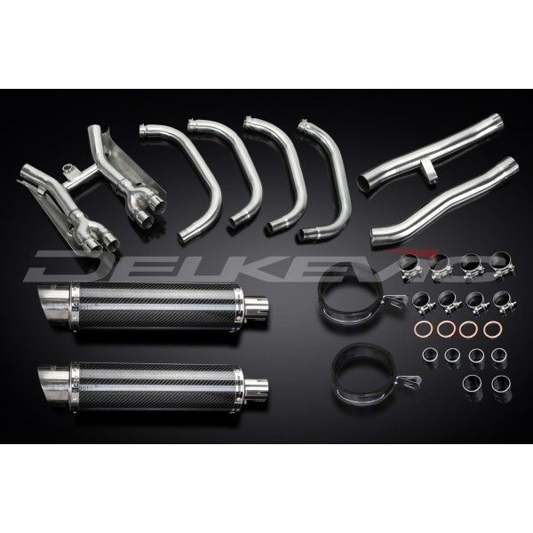 Delkevic volledig systeem Round Carbon 350mm - GSX1400 (2001-2004)