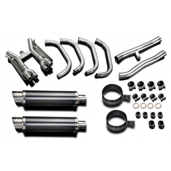 Delkevic volledig systeem Round Carbon 350mm - GSX1400 (2001-2004)