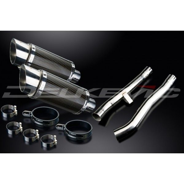 Delkevic slip-on kit Round Carbon 200mm - GSX1400 K2-K4 (2001-2004)