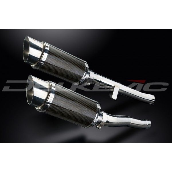 Delkevic slip-on kit Round Carbon 200mm - GSX1400 K2-K4 (2001-2004)