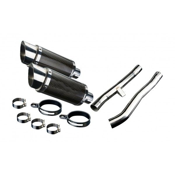 Delkevic slip-on kit Round Carbon 200mm - GSX1400 K2-K4 (2001-2004)