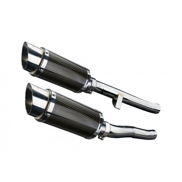 Delkevic slip-on kit Round Carbon 200mm - GSX1400 K2-K4 (2001-2004)