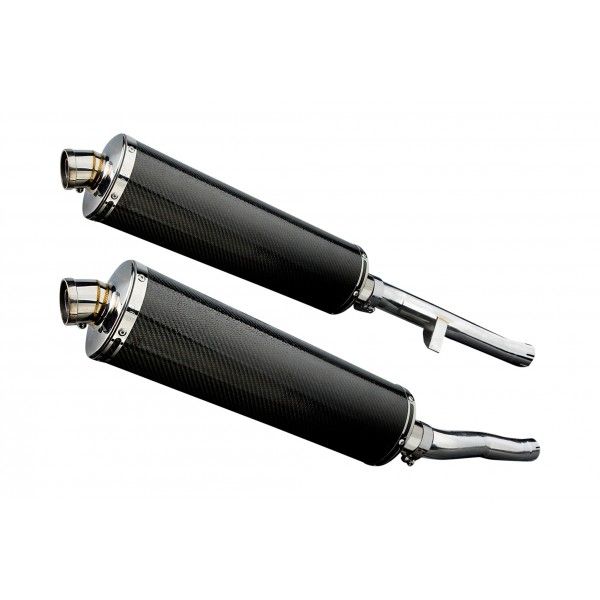 Delkevic slip-on kit Oval Carbon 450mm - GSX1400 K2-K4 (2001-2004)