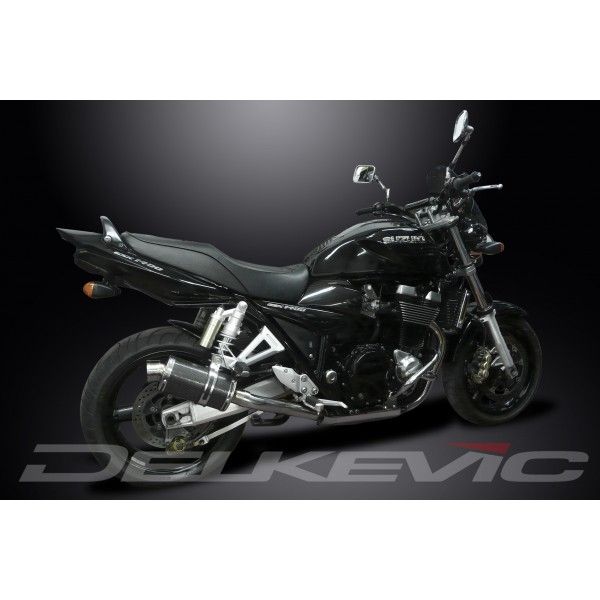 Delkevic slip-on kit Oval Carbon 225mm - GSX1400 K2-K4 (2001-2004)