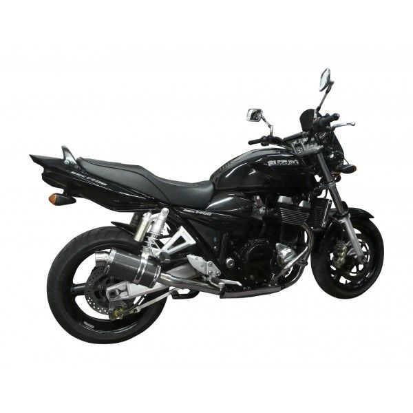 Delkevic slip-on kit Oval Carbon 225mm - GSX1400 K2-K4 (2001-2004)