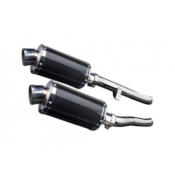 Delkevic slip-on kit Oval Carbon 225mm - GSX1400 K2-K4 (2001-2004)