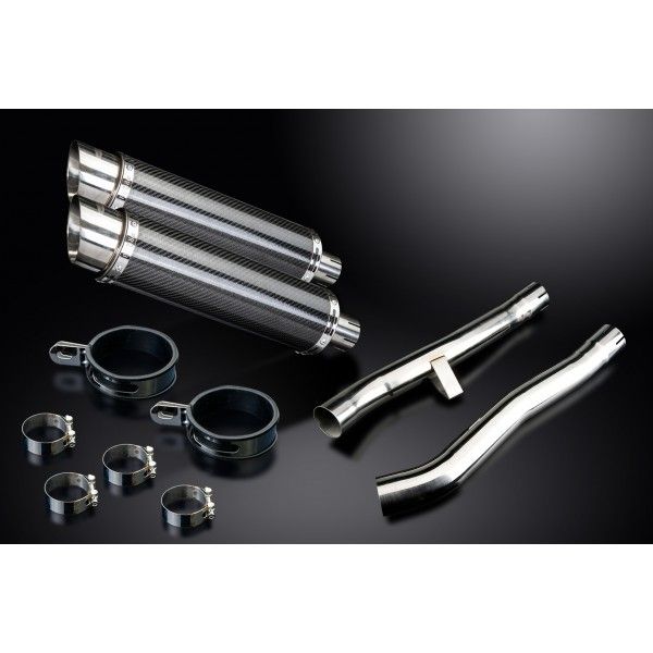 Delkevic slip-on kit Round Carbon 350mm - GSX1400 K2-K4 (2001-2004)