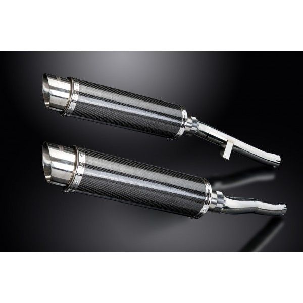 Delkevic slip-on kit Round Carbon 350mm - GSX1400 K2-K4 (2001-2004)