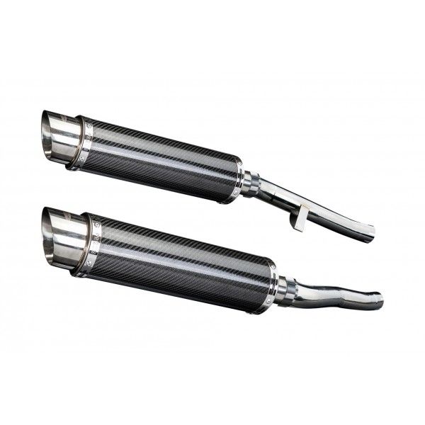Delkevic slip-on kit Round Carbon 350mm - GSX1400 K2-K4 (2001-2004)