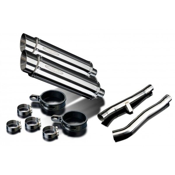 Delkevic slip-on kit Round RVS 350mm - GSX1400 K2-K4 (2001-2004)