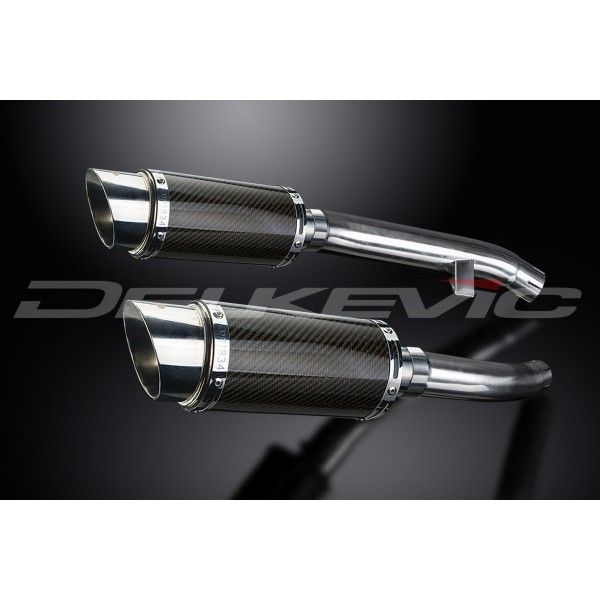 Delkevic slip-on kit Round Carbon 200mm - FJR1300 (2000-2005)
