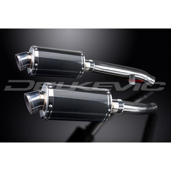 Delkevic slip-on kit Oval Carbon 225mm - FJR1300 (2000-2005)
