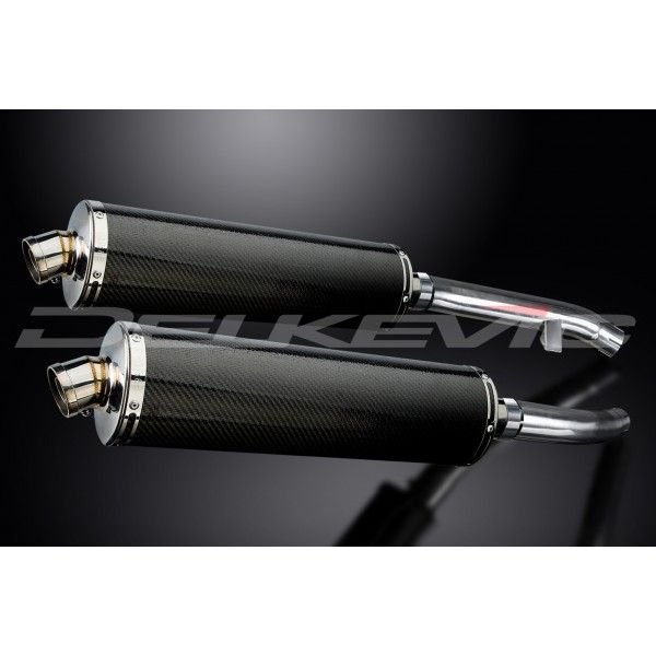 Delkevic slip-on kit Oval Carbon 450mm - FJR1300 (2000-2005)
