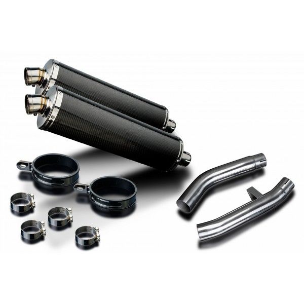 Delkevic slip-on kit Oval Carbon 450mm - FJR1300 (2000-2005)