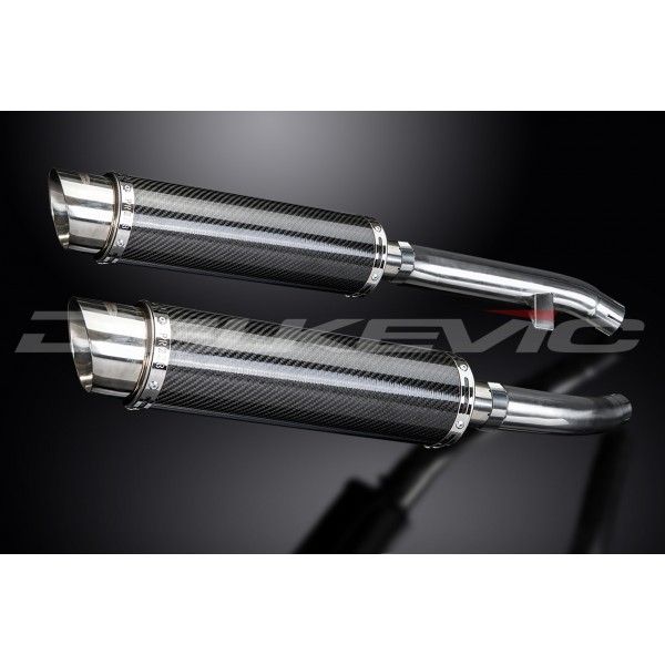 Delkevic slip-on kit Round Carbon 350mm - FJR1300 (2000-2005)