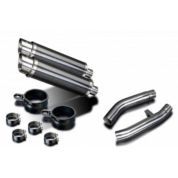 Delkevic slip-on kit Round Carbon 350mm - FJR1300 (2000-2005)