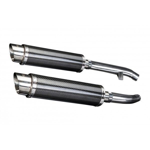 Delkevic slip-on kit Round Carbon 350mm - FJR1300 (2000-2005)