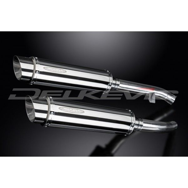 Delkevic slip-on kit Round RVS 350mm - FJR1300 (2000-2005)