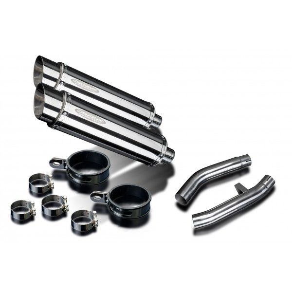 Delkevic slip-on kit Round RVS 350mm - FJR1300 (2000-2005)