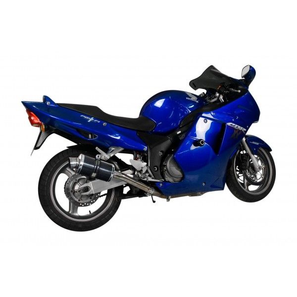 Delkevic slip-on kit Oval Carbon 225mm - CBR1100XX BLACKBIRD (1996-2009)