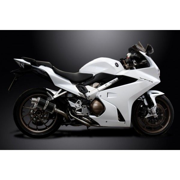 Delkevic volledig systeem Oval Carbon 225mm - VFR800F 14-19 VFR800X 15-8