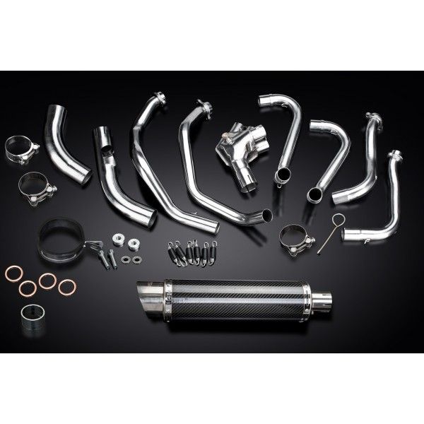 Delkevic volledig systeem Round Carbon 350mm - VFR800F 14-19 VFR800X 15-17