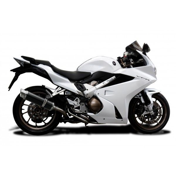 Delkevic volledig systeem Round Carbon 350mm - VFR800F 14-19 VFR800X 15-17